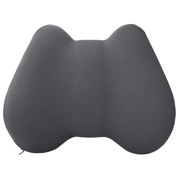 vidaXL R&uuml;ckenkissen Grau Viscoschaum 40 x 32 x 14 cm