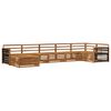 vidaXL Outdoor-Sofagarnitur 7 stk. Natur