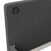 vidaXL Tagesbett mit Matratze USB Dunkelgrau Stoff 90x200 cm