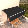 vidaXL Markise Manuell Einziehbar mit Rollo 5x3 m Anthrazit