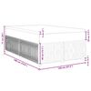 vidaXL Boxspringbett mit Matratze Creme 120x190 cm Stoff