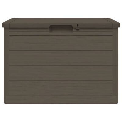 vidaXL Outdoor-Kissenbox Braun 77,5x44,5x53 cm Polypropylen