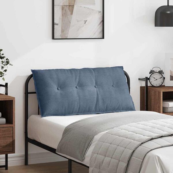 vidaXL R&uuml;ckenkissen Blau 100 x 50 cm Cordstoff