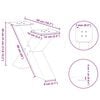 vidaXL Couchtischbeine X-Form 2 Stk. Anthrazit 50x(30-31) cm Stahl
