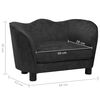vidaXL Hundesofa Schwarz 66x43x40 cm Pl&uuml;sch