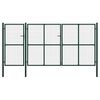 vidaXL Gartentor aus Stahl 400 x 200 cm Gr&uuml;n