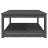 vidaXL Gartentisch Grau 121x82,5x45 cm Massivholz Kiefer