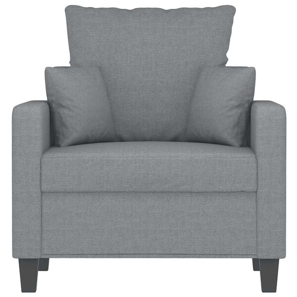 vidaXL Sessel Hellgrau 60 cm Stoff