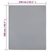 vidaXL Spannbettlaken 2 Stk. Jersey Grau 140x200 cm Baumwolle