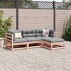 vidaXL 4-tlg. Garten-Sofagarnitur mit Kissen Massivholz Douglasie