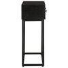 vidaXL Konsolentisch Schwarz 90x30x76 cm Massivholz Mango und Eisen