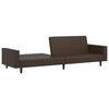 vidaXL Schlafsofa 2-Sitzer Braun Kunstleder