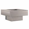 vidaXL Feuerstelle Braun 60 x 60 x 30 cm Wetterfeststahl