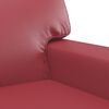 vidaXL Sessel Weinrot 60 cm Kunstleder