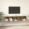 vidaXL TV-Schrank Set Wandmontiert 2 pcs Artisan-Eiche Holzwerkstoff