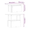 vidaXL Gartentisch Wei&szlig; 100x50x75 cm Massivholz Kiefer