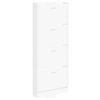 vidaXL Schuhschrank Wei&szlig; 59x17x150 cm Holzwerkstoff