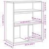 vidaXL B&uuml;cherregal Sonoma-Eiche 60x30x71,5 cm Holzwerkstoff
