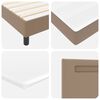 vidaXL Boxspringbett mit Matratze Cappuccino 100 x 200 cm Kunstleder