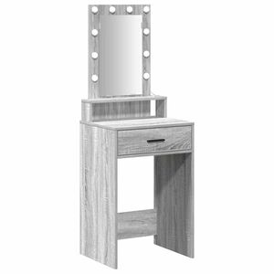 vidaXL Schminktisch Grau 50 x 41 x 140 cm Holzwerkstoff