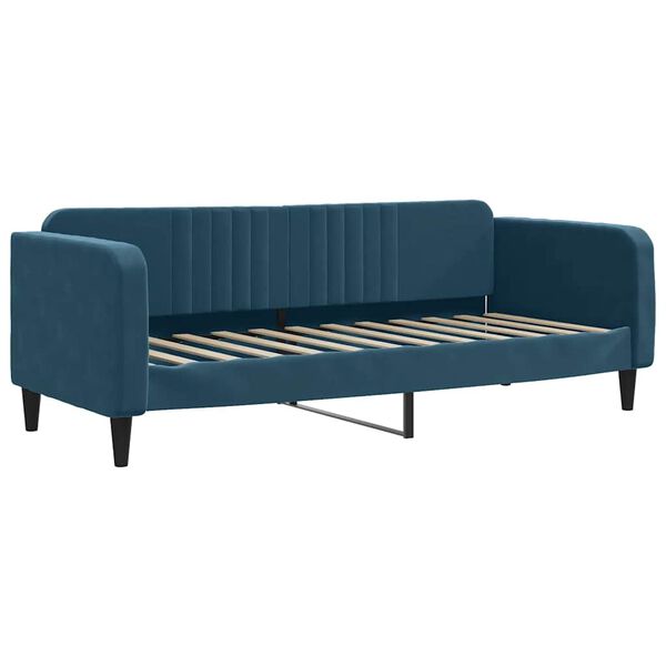 vidaXL Tagesbett mit Matratze Blau 80x200 cm Samt