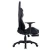 vidaXL Gaming-Stuhl mit Fu&szlig;st&uuml;tze Schwarz Kunstleder