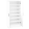 vidaXL Schuhschrank Hochglanz-Wei&szlig; 55x35x108 cm Holzwerkstoff