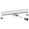 vidaXL Wandmontierter Duschablauf Silber 70 cm Edelstahl 304