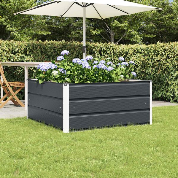 vidaXL Pflanzk&uuml;bel Anthrazit 100 x 100 x 45 cm Stahl