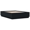 vidaXL Bettgestell Schwarz 140x190 cm Holzwerkstoff