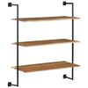vidaXL Wandregal 94x35x113 cm Massivholz Akazie