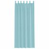 vidaXL Voile Vorh&auml;nge mit Schlaufen 2 Stk. T&uuml;rkis 140x260 cm