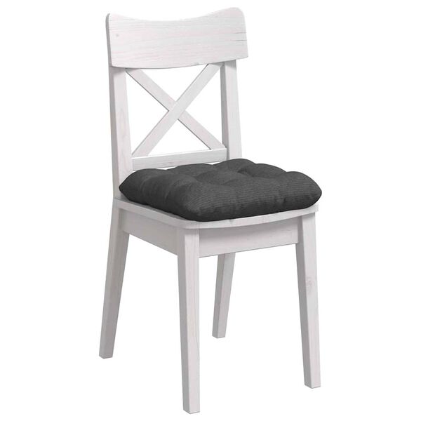 vidaXL Sitzkissen 4 pcs Dunkelgrau 45 x 45 cm Cordstoff