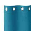 vidaXL Verdunkelungs-Vorh&auml;nge mit Ringen 2 pcs T&uuml;rkis 245 x 140 cm