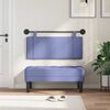 vidaXL H&auml;ngevorderseite Wandmontiert Jeans blau 110 x 55 x 5 cm Stoff