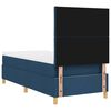 vidaXL Boxspringbett mit Matratze mit Kopfteil Blau 100 x 200 cm Stoff