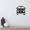 Homemania Wanddekoration Mini Van 32x36 cm Stahl Schwarz