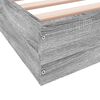 vidaXL Bettgestell Grau Sonoma 90x190 cm Holzwerkstoff