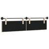vidaXL H&auml;ngevorderseite Wandmontiert Creme 210 x 55 x 7 cm Stoff