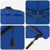 vidaXL Sonnenschirm mit LED-Lichtleisten Azure Blau 286 x 284 x 270 cm
