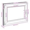 vidaXL Kellerfenster "RISOR" 80x60 cm Drehkipp DIN Links Wei&szlig;