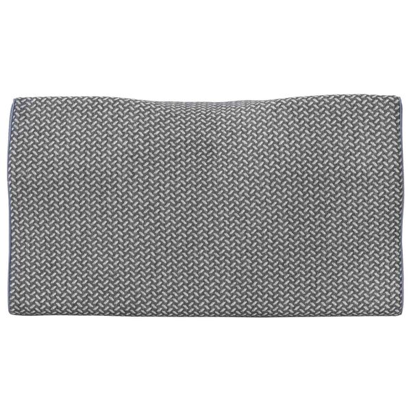 vidaXL Kopfkissen mit Kissen Grau 60 x 34 x 11 cm Polyester