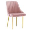 vidaXL Esszimmerst&uuml;hle 6 Stk. Rosa Samt