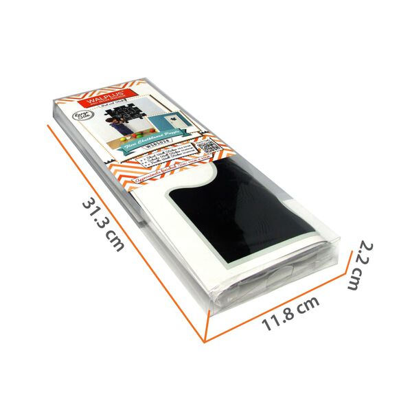 WALPLUS Tafel-Aufkleber Puzzle 54&times;54 cm Schwarz