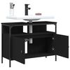 vidaXL Waschbeckenunterschrank Schwarz 80x30x60 cm Holzwerkstoff