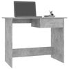 vidaXL Schreibtisch Betongrau 100&times;50&times;76 cm Holzwerkstoff