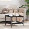 vidaXL Couchtisch Schwarz Eichen-Optik 55 x 55 x 40 cm Holzwerkstoff