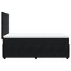 vidaXL Boxspringbett mit Matratze Schwarz 80x200 cm Samt