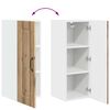 vidaXL K&uuml;chenschrank Kalmar 2 pcs Artisan-Eiche 30 x 31 x 80 cm