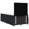 vidaXL Boxspringbett mit Matratze Schwarz 120x190 cm Kunstleder